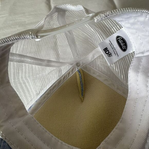 Peterbilt Hat Cap Snapback Trucker Light Blue White Mesh Semi Trucks Adult Mens - Picture 6 of 6